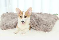 Couverture en peluche personnalisée pour animaux de compagnie, douce et chaude, avec logo, vente en gros