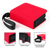 Porte-cartes portable de petite taille à 1 pochette pour enfants, classeur de cartes de jeu, plusieurs couleurs, couvertures de classeur de cartes en cuir