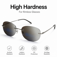Lunettes de soleil MR 8 à verres gris dégradé, vision simple, sur mesure, avec revêtement HMC