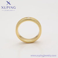X000442656 Bijoux Xuping Vente de liquidation élégante Bague pour femmes Couleur or 14 carats Mode royale ancienne Bague de luxe neutre