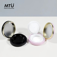 Boîte à coussin d'air ronde personnalisée avec logo, 15g, en plastique, vide, pour fond de teint, conteneur cosmétique, emballage pour crème BB, CC, correcteur