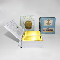 Boîtes en métal en forme de livre personnalisées OEM avec fenêtre transparente pour bonbons et emballages cadeaux pour enfants
