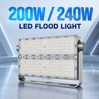 Projecteurs LED modulaires d'extérieur 200W 240W avec support rotatif pour usine et entrepôt