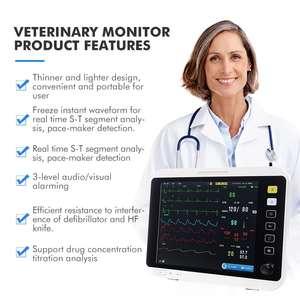 Appareils de surveillance d'ecg animal multi-paramètres Moniteur d'anesthésie vétérinaire mobile - Product Image 5