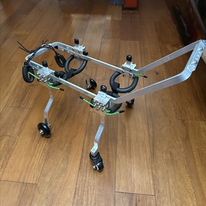 Silla de <span class=keywords><strong>Ruedas</strong></span> <span class=keywords><strong>para</strong></span> Perros de 4 <span class=keywords><strong>Ruedas</strong></span>, <span class=keywords><strong>Ruedas</strong></span> de PU, Soporte Completo de Aluminio, Carrito <span class=keywords><strong>para</strong></span> Pasear Mascotas, <span class=keywords><strong>para</strong></span> Perros Cuádruplesmente Paralizados, de Fácil Limpieza, Ecológico - Product Image 3