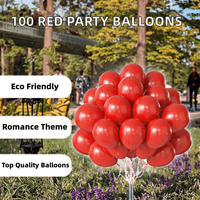 Décorations de fête pour enfants de 12 pouces, 2,8 grammes, 100 pièces par paquet, de haute qualité, écologiques, en caoutchouc mat, couleur pastel rétro