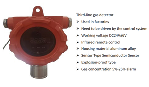 CH4 C2H4 H2 CH3OH C4H10 C3H8 und CO Dreiadriger fester Multi-Gas-Leck detektor Industrieller Metall detektor mit WiFi-Netzwerk - Product Image 3