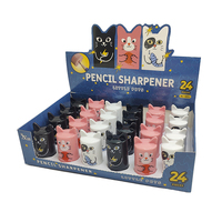 Nouveautés de la Meilleure Usine de Papeterie : Taille-crayon Kawaii Original en Forme de Chat Animal Mignon