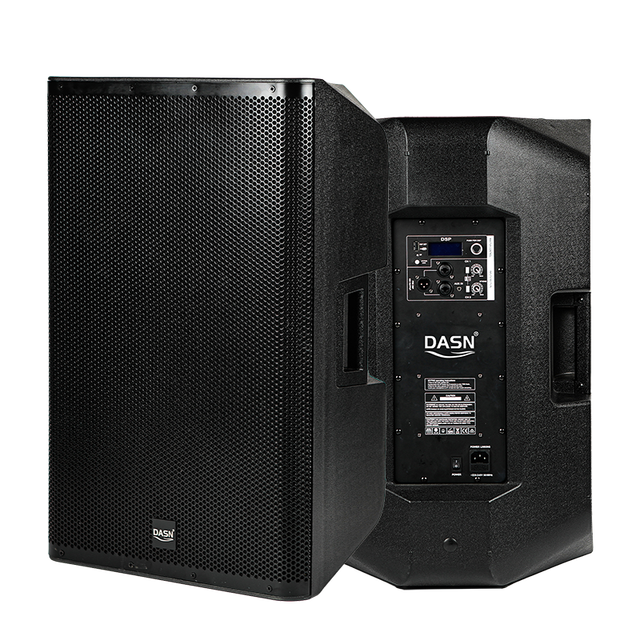 DASN SCG15DC 15 Inch 500W RMS DSP Professional Active Plastic Full Frequency DJ Stage Sound Home Theatre Cinema PA Speaker