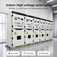 Armoire de distribution d'énergie intérieure haute tension 12 kV, blindée métallique, amovible