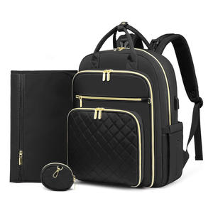 Bolsas de pañales para bebés personalizadas, bolsa impermeable, portátil, de alta capacidad, para cochecito de bebé, bolsa para mamá con <span class=keywords><strong>cambiador</strong></span> - Product Image 1