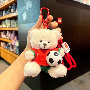 Porte-clés en peluche <span class=keywords><strong>Cristiano</strong></span> <span class=keywords><strong>Ronaldo</strong></span> pour fans de football HECION, accessoire sportif tendance, mignon ours en peluche, article de la Coupe du Monde de football - Product Image 4