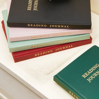 Journal de lecture à couverture rigide A5 en cuir pour écrire, carnet ligné pour les amateurs de livres et les lecteurs, bloc-notes pour prendre des notes
