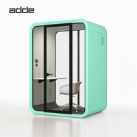 Cabine de bureau insonorisée modulaire et mobile à faible bruit pour une intimité garantie