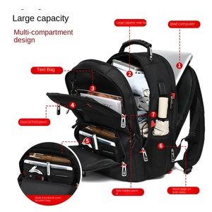 <span class=keywords><strong>Sac</strong></span> à dos de voyage personnalisé extra large pour <span class=keywords><strong>ordinateur</strong></span> portable Port de chargement USB <span class=keywords><strong>Sac</strong></span> de travail pour collège et lycée Doublure Oxford pour hommes et femmes - Product Image 2
