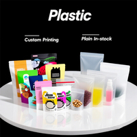 Sacs en plastique à fond plat en aluminium avec film imprimé personnalisé, sacs d'emballage pour épices et assaisonnements