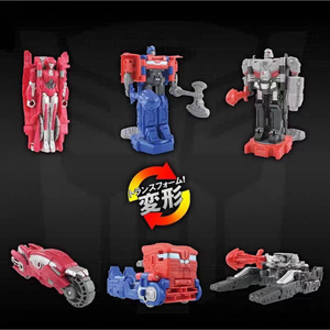 <span class=keywords><strong>TAKARA</strong></span> <span class=keywords><strong>TOMY</strong></span> Transformers ONE OCR-01 Ensemble de 3 figurines Optimus Prime Megatron Elita-1 Spin Changer Figurine d'action Robot Jouets de collection - Product Image 4