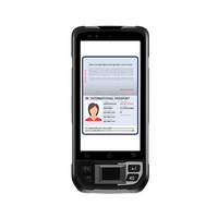 Terminal portable industriel robuste avec lecteur d'empreintes digitales et d'iris, biométrique, PDA, pour vote électronique, NFC, scanner de codes-barres 1D/2D, données IP67, en stock