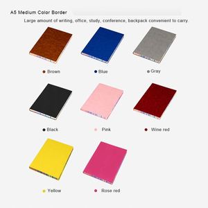OEM ODM Custom Wholesale A6 A5 B5 Colorful <b>Edge</b> Softcover Rainbow Notebook Office Portable Notepad - Product Image 6