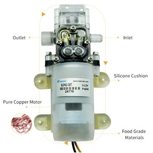 <span class=keywords><strong>Pompe</strong></span> à <span class=keywords><strong>eau</strong></span> Kamoer KLP40 DC 12V haute pression, grand débit 4000 ml/min, <span class=keywords><strong>pompe</strong></span> à <span class=keywords><strong>eau</strong></span> à diaphragme pour lavage de <span class=keywords><strong>voiture</strong></span> - Product Image 3