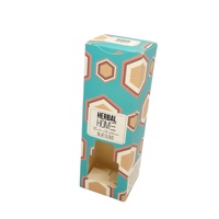 Boîte d'emballage personnalisée pour boissons aux herbes, auto-érectible, en carton alimentaire recyclable, avec logo personnalisé