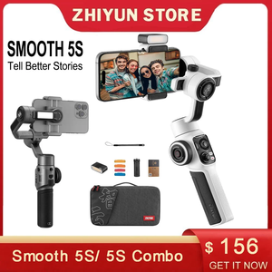 ZHIYUN Smooth-Combo estabilizador de mano, cardán de 3 ejes para teléfono inteligente al aire libre para <span class=keywords><strong>iPhone</strong></span> <span class=keywords><strong>14</strong></span>/13 <span class=keywords><strong>Pro</strong></span> Max Samsung Huawei Xiaomi - Product Image 1
