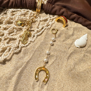 2025 mới thời trang đồ trang sức bán buôn DIY Mặt dây chuyền quyến rũ Cá Nhân 18K mạ vàng không thấm nước không nút bikini quyến rũ - Product Image 6