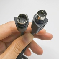 Connecteur MIDI DIN SHANWEI à montage sur panneau 4 5 6 7 8 9 10 11 12 13 broches Mini DLN mâle pour clavier et souris