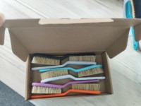 Brosse à poils de sanglier ONE STONE PT-16025-MIX6 pour l'escalade avec poignée ergonomique, outil de nettoyage durable pour les murs d'escalade