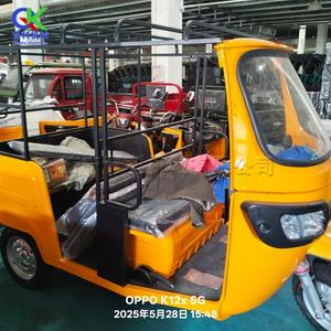 Motocicleta Triciclo Tuk Tuk de Tres Ruedas <span class=keywords><strong>con</strong></span> Cabina, Motor de Gasolina de 200cc, Motor de 1000W, Uso para Pasajeros <span class=keywords><strong>en</strong></span> India y África - Product Image 5