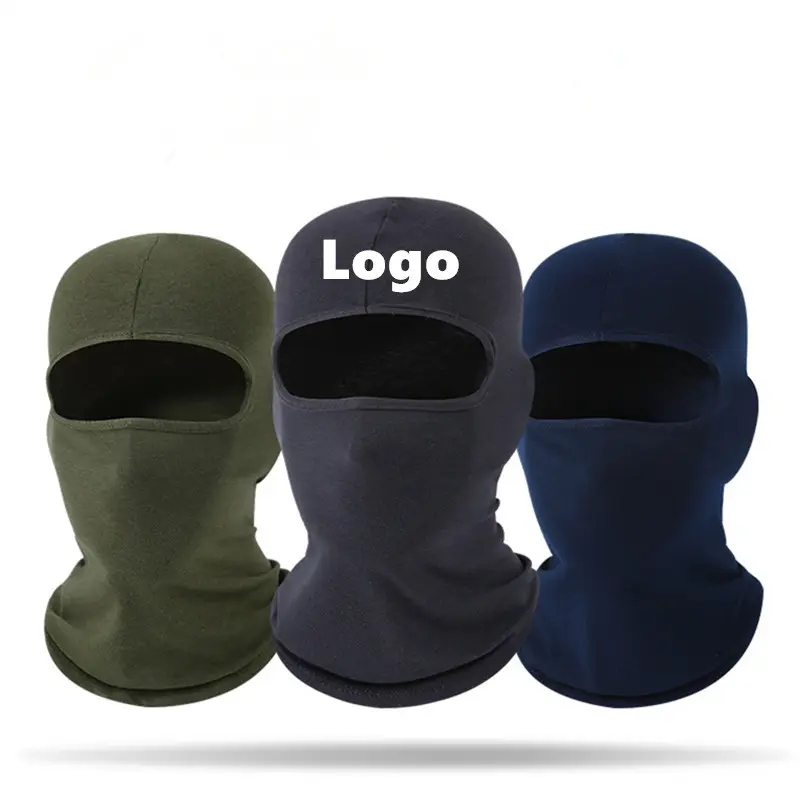 Cotton Sunscreen Mask Hat Cap Mens Women Balaclava Facemask With Custom Logo