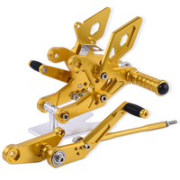 Repose-pieds arrière réglables Baisheng Racing CNC Raiser Relocation Kit avec garantie d'un an, compatibles avec CBR500R CB500F CBR400R CB400F