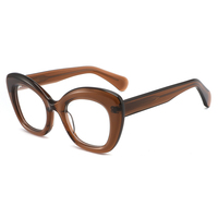 Lunette yeux de chat en acétate épais pour femmes, paire tendance, montures optiques de qualité supérieure, nouveauté 2019