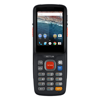 Mini escáner de código de barras PDAs de mano, Industrial, resistente, recolector de datos, 1D, 2D, Android 9,0, QR