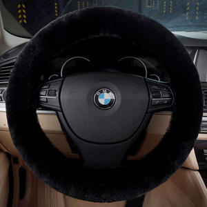 <span class=keywords><strong>Cubierta</strong></span> de volante de invierno de piel de oveja pura suave y acogedora para todos los modelos de automóviles - Product Image 6