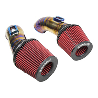 KYOSTAR Nouveau Kit d'Admission d'Air Froid en Titane 2012-2017 pour BMW F10 M5 F12 M6 S63TU, avec Filtres à Air Premium pour une Amélioration des Performances