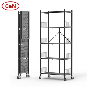 In stock 5 tier metal white black shelving unit racking warehouse shelves storage rack