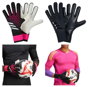 Di alta qualità calcio calcio portiere guanti da calcio portiere di cuoio scudo UnisexRubberFinger protezione per il pollice