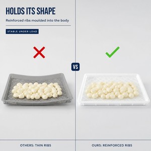 ถาดตาข่ายพลาสติกสำหรับอบแห้งผลไม้ ผัก ชา เครื่องเทศ และสมุนไพร - Product Image 1