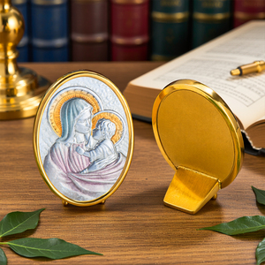 Figura Decorativa de la Virgen María en Acero Inoxidable, Hecha a Mano, Personalizable, Artesanal, Religiosa, para el Hogar, Venta al Por Mayor OEM/ODM - Product Image 5