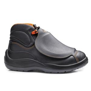 Base Metatarsal Safety <b>Shoe</b> Black Size 41 S3 M SRC Electrostatic Class A Orange Accent - Product Image 1