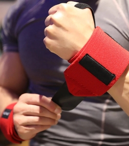 Muñequeras flexibles para levantamiento de pesas Gimnasio Entrenamiento de fuerza <span class=keywords><strong>Muñequera</strong></span> <span class=keywords><strong>Soporte</strong></span> acolchado <span class=keywords><strong>Pulgar</strong></span> Bracer Bandas Powerlifting Pulseras - Product Image 3