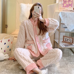 <span class=keywords><strong>Pyjama</strong></span> en flanelle thermique pour <span class=keywords><strong>femme</strong></span>, motif Donald Duck, taille élastique, manches longues, longueur intégrale, peut être porté jusqu'en 3XL - Product Image 6