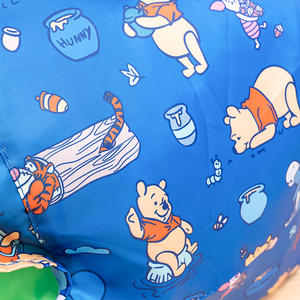 Chine Vente en gros Sac à provisions pliable en polyester d'épicerie réutilisable écologique avec poignée Sac fourre-tout à motif de carton au design personnalisé - Product Image 3