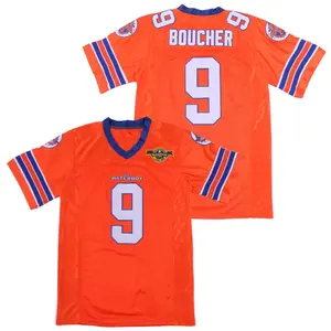 OEM ODM Custom American Football Jerseys Breathable College Team Embroidery Logo American Football Fan Jersey