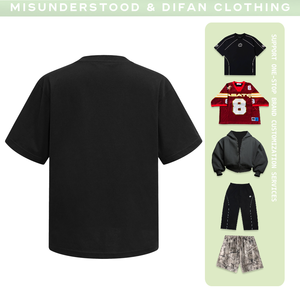 T-shirt DiFan personnalisé à séchage rapide, coupe ample, manches courtes, en nid d'abeille, 300 g/m², t-shirt de sublimation, streetwear, t-shirt de sublimation - Product Image 3