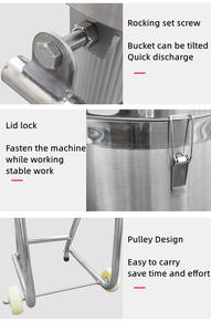 Máquina de pasta de ajo y jengibre al <span class=keywords><strong>mejor</strong></span> precio de fábrica, licuadora de carne de huevo de Chile de <span class=keywords><strong>tomate</strong></span>, picadora, picadora para grado alimenticio de alta calidad - Product Image 5