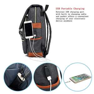 Hot Sale Custom Oxford <b>Backpack</b> with USB Feature Fashion Polyester Lining Zipper Closure - Product Image 4