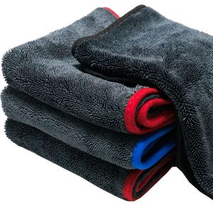 Serviette de voiture en microfibre tissée 620 g/m², écologique, séchage rapide, couleur unie, grande capacité de récupération d'eau, vente directe usine - Product Image 2