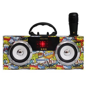 ลำโพงเสียง<span class=keywords><strong>เบส</strong></span>ลำโพงไร้สายแบบพกพาพกพามีบลูทูธ AUX วิทยุ FM SD - Product Image 1